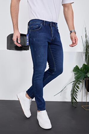 Erkek Likralı Denim Skinny Fit Süper Dar Jeans