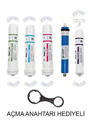 Hyundai Su Arıtma Cihazı HND-35 ve HW-100 UP Uyumlu 5'li Filtre Seti
