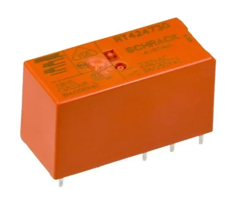 Schrack RT424730 Röle, 2 Kontak 8A 230V AC PCB - 20 Adet 