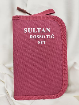Sultan Rosso Tığ Seti Fermuarlı Çantalı 9 Tığ + İplik Makası