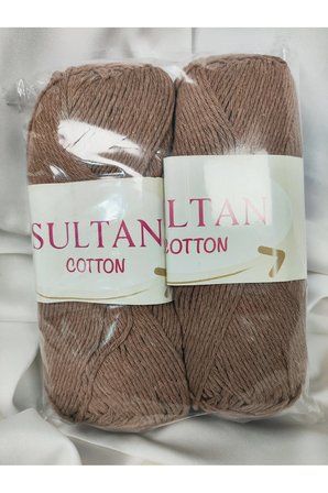 Cotton Sütlü Kahve El Örgü İpi 100gr. - 175mt. (2 Adet) - (Amigurumi İpi) Renk: 022