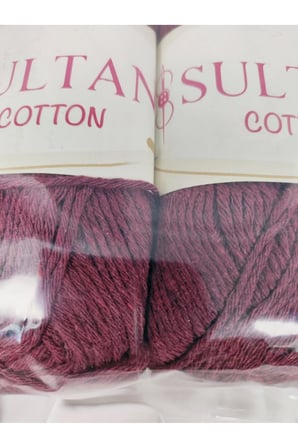 Cotton Bordo El Örgü İpi 100gr. - 175mt. (2 Adet) - (Amigurumi İpi) Renk: 026