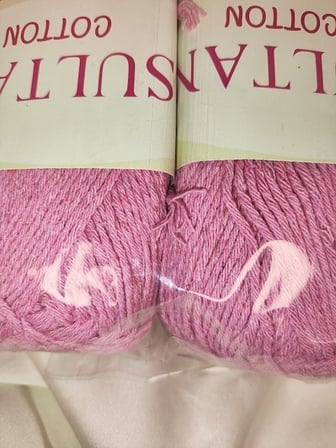 Sultan Cotton Şeker Pembe El Örgü İpi 100gr. - 175mt. (2 Adet) - (Amigurumi İpi) Renk: 08