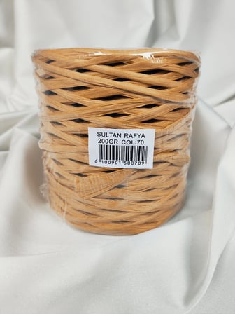 Sultan Rafya Hasır Rengi El Örgü İpi gr. 200gr. - 250mt. (1 Adet ) Renk:70