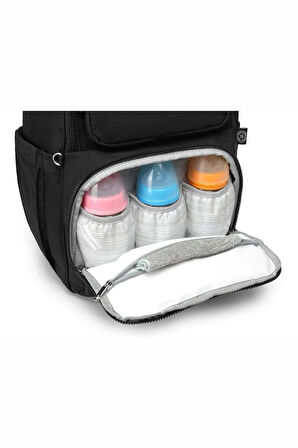 Anne-Bebek Bakım Sırt Çantası Fonksiyonel Cepler