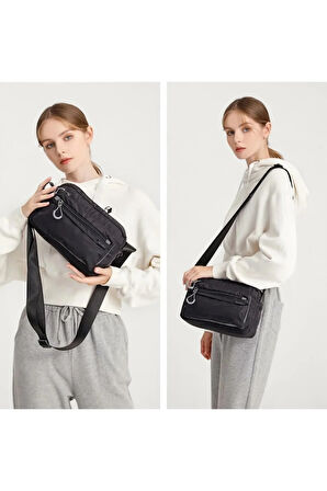 Ekstra Hafif Kumaş Kadın Postacı Çantası