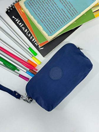 Unisex Suya Dayanıklı Krinkıl Kumaş Laptop Bölmeli Sırt Çantası Ve Askılı Kalemlik