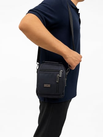 SEVENTEEN Unisex Çok Bölmeli Fermuarlı Günlük Organizer Bel, El ve Omuz Çantası 