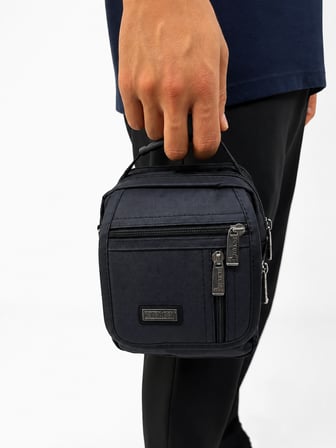SEVENTEEN Unisex Çok Bölmeli Fermuarlı Günlük Organizer Bel, El ve Omuz Çantası 