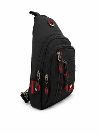 SEVENTEEN Unisex Orta Boy Çok Gözlü Çapraz Askılı Body Bag