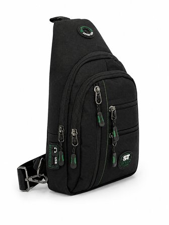 SEVENTEEN Unisex Orta Boy Çok Gözlü Çapraz Askılı Body Bag