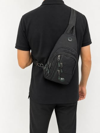 SEVENTEEN Unisex Orta Boy Çok Gözlü Çapraz Askılı Body Bag