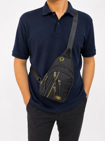 SEVENTEEN Unisex Küçük Boy Çok Gözlü Çapraz Askılı Body Bag