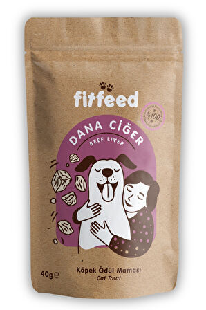 Freeze-Dried Çiğ Dana Ciğer Köpek Ödülü 40g