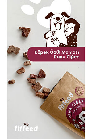 Freeze-Dried Çiğ Dana Ciğer Köpek Ödülü 40g