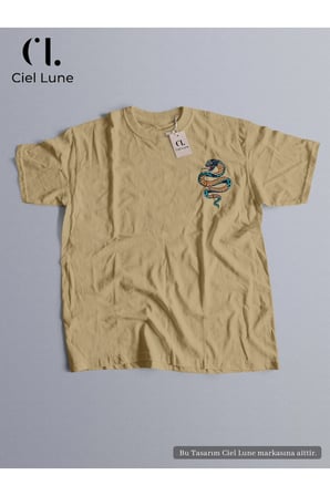 Nevermind Unisex Retro Snake Oversize Tişört