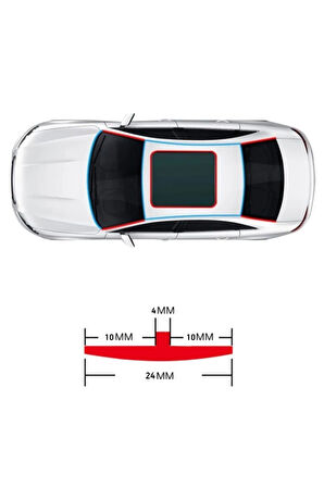 Üniversal Oto Kenar Fitilleri,ön Cam,arka Cam Ve Sunroof Fitili 5 Metre