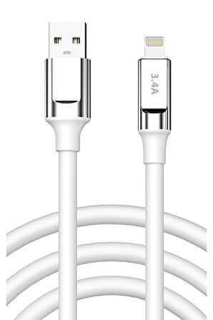 İphone 5 5s 6 7 8 11 12 13 14 X Xs Plus Max Pro Şarj Kablosu 3.4A Lightning