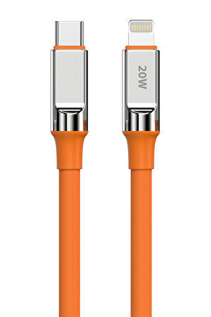 Apple İphone 6 6s Şarj Kablosu 3.4A Lightning - SC67L-Turuncu