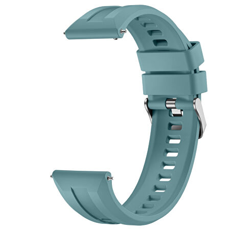 Sneezy Huawei Watch GT6 Pro 46mm İle Uyumlu Spor Silikon Metal Tokalı Soft Saat Kordonu