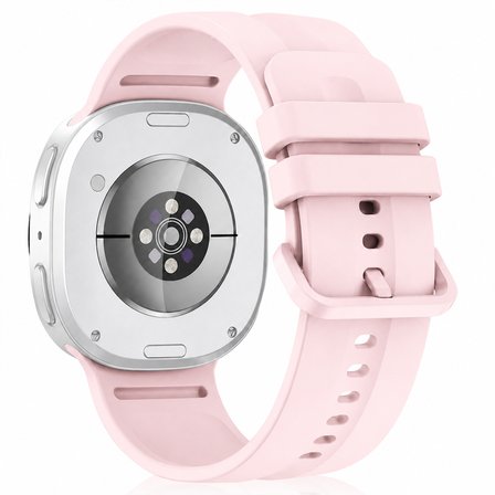 Samsung Galaxy Watch 8 44mm 40mm İle Uyumlu Oluklu Silikon Kordon Ayarlanabilir Spor Saat Kayışı