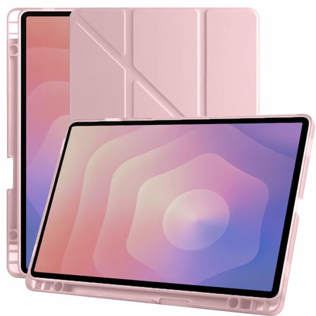 Samsung Galaxy Tab S11 11 Inc SM-X730 Üçgen Katlanabilir Kalemlikli Yatay Dikey Standlı Kılıf