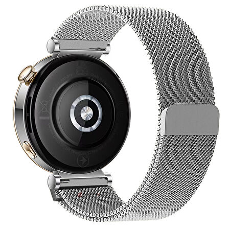 Huawei Watch GT5 41mm Uyumlu Manyetik Milanese Loop Metal Kordon 