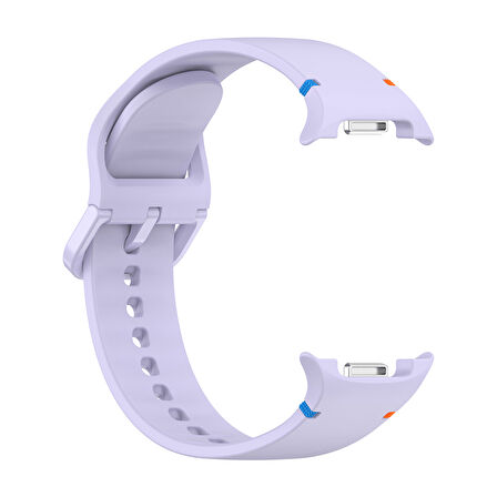 Samsung Galaxy Watch 8 44mm 40mm İle Uyumlu Metal Tokalı Spor Silikon Kordon