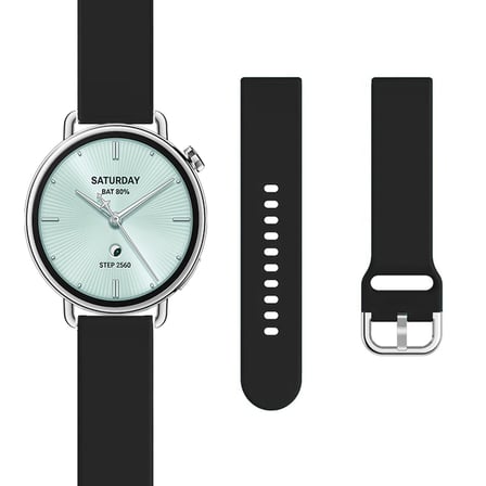 Sneezy Mi Watch S4 41mm İle Uyumlu Yumuşak PureLux Soft Tokalı Silikon Kordon