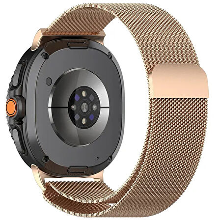 Samsung Galaxy Watch 8 40mm 44mm Uyumlu Manyetik Milanese Loop Metal Kordon