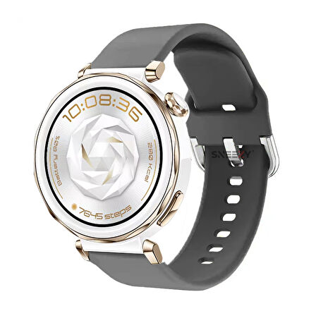 Huawei Watch GT5 Pro 42mm İle Uyumlu Yumuşak PureLux Soft Tokalı Silikon Kordon