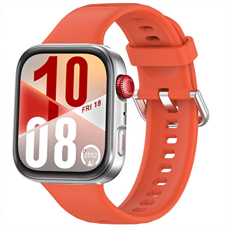 Huawei Watch Fit 4 Fit 4 Pro İle Uyumlu Metal Tokalı Yumusaş Soft Silikon Kordon Kayış