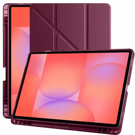 Samsung Galaxy Tab S10 Lite 11 Inc SM-X400 Üçgen Katlanabilir Kalemlikli Yatay Dikey Standlı Kılıf