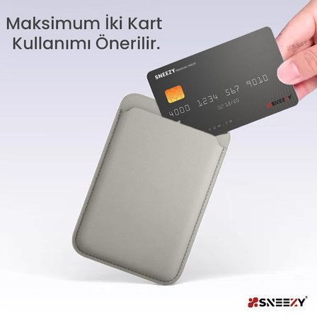 Sneezy İphone 12 Mini-12-12 Pro-12 Pro max Uyumlu Birinci Sınıf Magsafe Cüzdan Magsafe Deri Kartlık