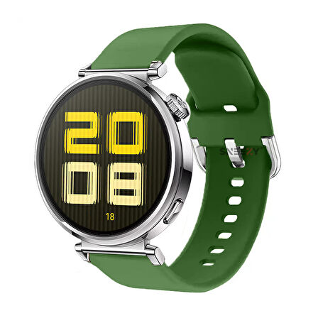 Huawei Watch GT5 41mm İle Uyumlu A Kalite Yumuşak PureLux Soft Tokalı Silikon Kordon