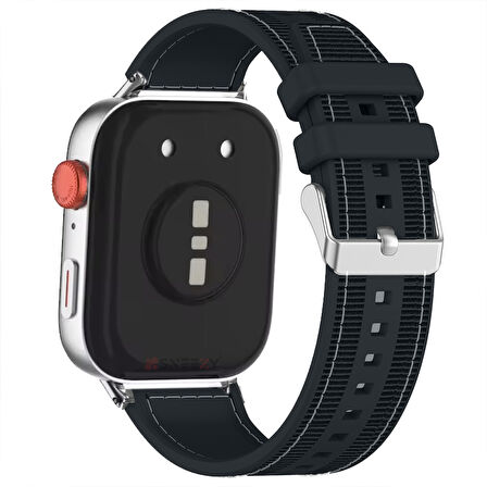 Redmi Watch 5 Active Redmi 5 Lite Uyumlu Kordon Dikiş Desenli Dokuma Silikon Kordon