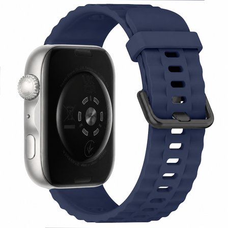 Huawei Watch Fit 5 Pro İle Uyumlu Tırtıklı Metal Tokalı Spor Silikon Kordon