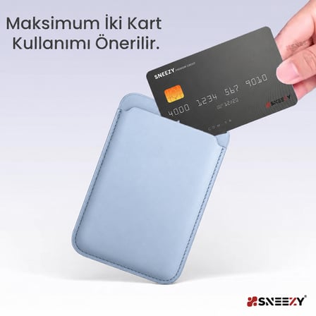 Sneezy İphone 18 Pro -18 Pro max Uyumlu Birinci Sınıf Magsafe Cüzdan Magsafe Deri Kartlık
