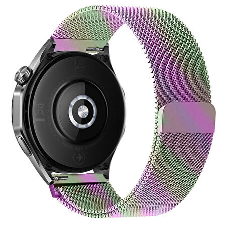 Huawei Watch GT5 46mm Uyumlu Manyetik Milanese Loop Metal Kordon 