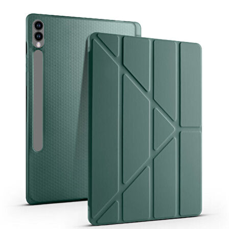 Samsung Galaxy Tab S10 Plus X820 12.4 İnç Katlanabilir Kalemlikli Standlı Akıllı Kılıf