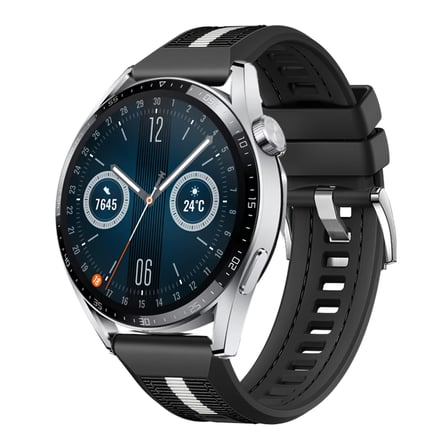 Huawei Watch GT3 Pro GT3 GT2 46mm SportStripe Örgü Desen Metal Tokalı Silikon Akıllı Saat Kordonu