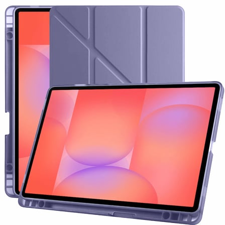 Samsung Galaxy Tab S10 Lite 11 Inc SM-X400 Üçgen Katlanabilir Kalemlikli Yatay Dikey Standlı Kılıf