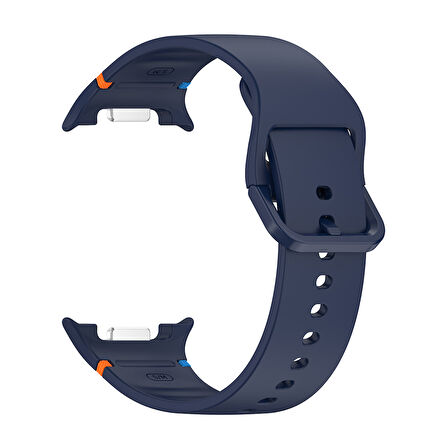 Samsung Galaxy Watch 8 44mm 40mm İle Uyumlu Metal Tokalı Spor Silikon Kordon