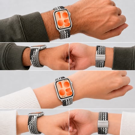 Huawei Watch Fit 5 İle Uyumlu Metal Klipsli Solo Fiberlink Yumuşak Kumaş Örgü Kordon