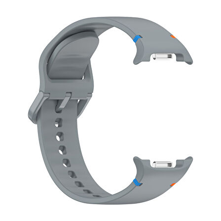 Samsung Galaxy Watch 8 Classic 47mm İle Uyumlu Metal Tokalı Spor Silikon Kordon