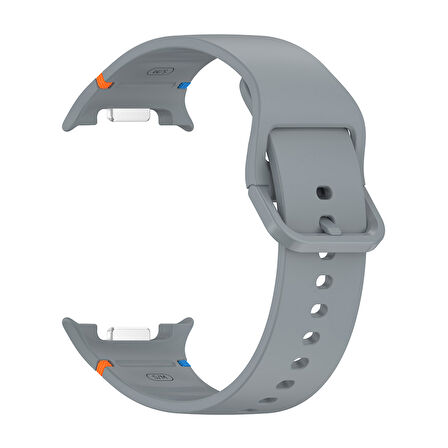 Samsung Galaxy Watch 8 Classic 47mm İle Uyumlu Metal Tokalı Spor Silikon Kordon