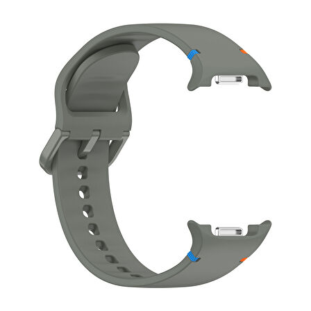 Samsung Galaxy Watch 8 44mm 40mm İle Uyumlu Metal Tokalı Spor Silikon Kordon