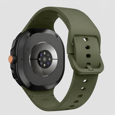 Samsung Galaxy Watch 9 44mm 40mm İle Uyumlu Metal Tokalı PureLux Soft Silikon Kordon