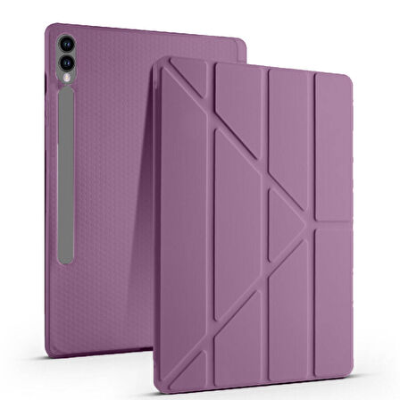 Samsung Galaxy Tab S10 Plus X820 12.4 İnç Katlanabilir Kalemlikli Standlı Akıllı Kılıf