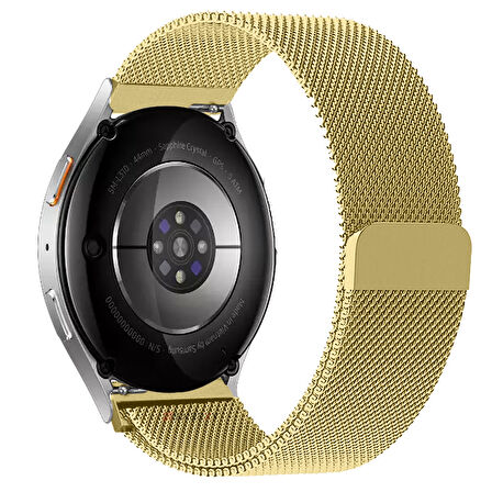 Samsung Galaxy Watch 4 5 6 7 Seri 40 42 43 44 46 47mm Uyumlu Manyetik Milanese Loop Metal Kordon 